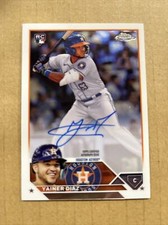 2023 Topps Chrome Rookie Autographs Yainer Diaz Rookie Auto Houston Astros