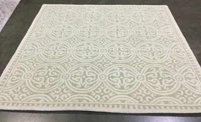 LIGHT GREEN / IVORY 6' X 6' Spot on Rug, Reduced Price 1172658690 CAM123B-6SQ - Image 1 of 4