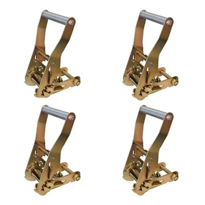 4 Pack 2" Ratchet Buckle for Tie-Down Straps Flatbed Truck Tow Truck Trailer - Picture 1 of 7