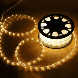 Indoor Outdoor Rope Lights,110V 100Ft Connectable Led Rope Lights Outdoor Waterp - Picture 1 of 6