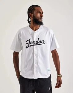 Nike Air Jordan Flight MVP Baseball Shirt FN4663-100 White/Black Men´s Jersey - Bild 1 von 6