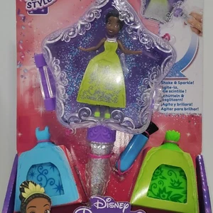 Disney Princess Tiana Doll 2 Secret Style Dresses Magic Wand Playset Hasbro Toys - Picture 1 of 16