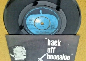 RINGO STARR " BACK OFF BOOGALOO "ORIG UK 7" VRARE PUSH OUT IN RARE PIC SLEEVE - Picture 1 of 7