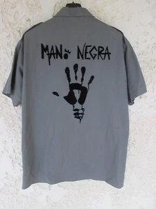 Chemise militaire MANO NEGRA vintage kaki armée army rock alternatif M / L - Picture 1 of 2