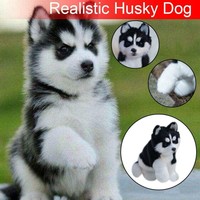 Realistic Simulation Dog Toy Animal Stuffed Plush Toy Pet Dog Handcrafted 