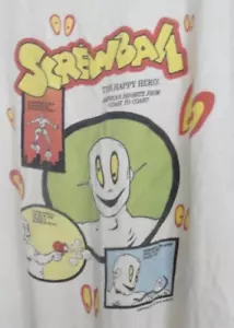 Bob Load "Screwball" 1990 T-Shirt Herren Extra Large 100% Baumwolle Hergestellt in den USA! RAR! - Bild 1 von 4