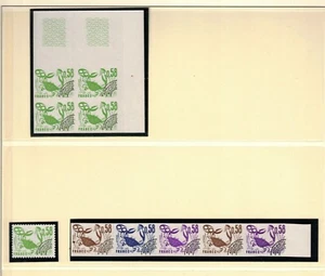 FRANCE Sc 1523 NH ISSUE OF 1977 - PERF+IMPERF BL OF 4+COLOR PROOF - (WG09) - Picture 1 of 1