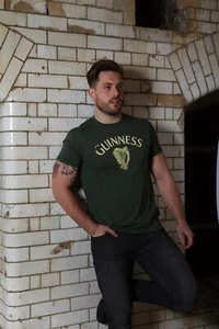 Guinness Harp T-Shirt, Green (G6064) - Picture 1 of 2