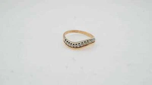 Stunning Estate Vintage Diamond Ring 14k Multi-Tone Gold 0.20 TCW Size 7.25 - Picture 1 of 8