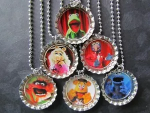 Muppet / Party / Gastgeschenke / Miss Piggy / Krümelmonster / Kermit / 6 Halsketten - Bild 1 von 1