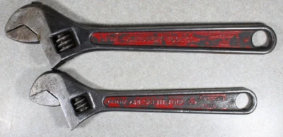 Vintage Crescent Tool Co. 12" & 10" Adjustable Wrenches Made in Jamestown NY USA - Image 1 of 4