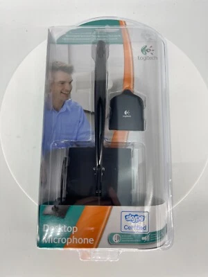 LOGITECK Desktop Microphone Skype Certified Clear Voice from PC  Mute Switch - Image 1 of 4