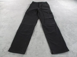 Pantalones Universal Thread para mujer 2R negros tiro alto años 90 bolsillos de carga rectos nuevos - Imagen 1 de 17