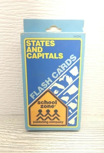 STATES & CAPITALS Flash Cards NOS from School Zone Home Schooling - Picture 1 of 3