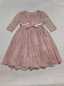 BONNIE JEAN Pink Party/ Formal Dress Multiple LININGS Sz 6x - Picture 1 of 11