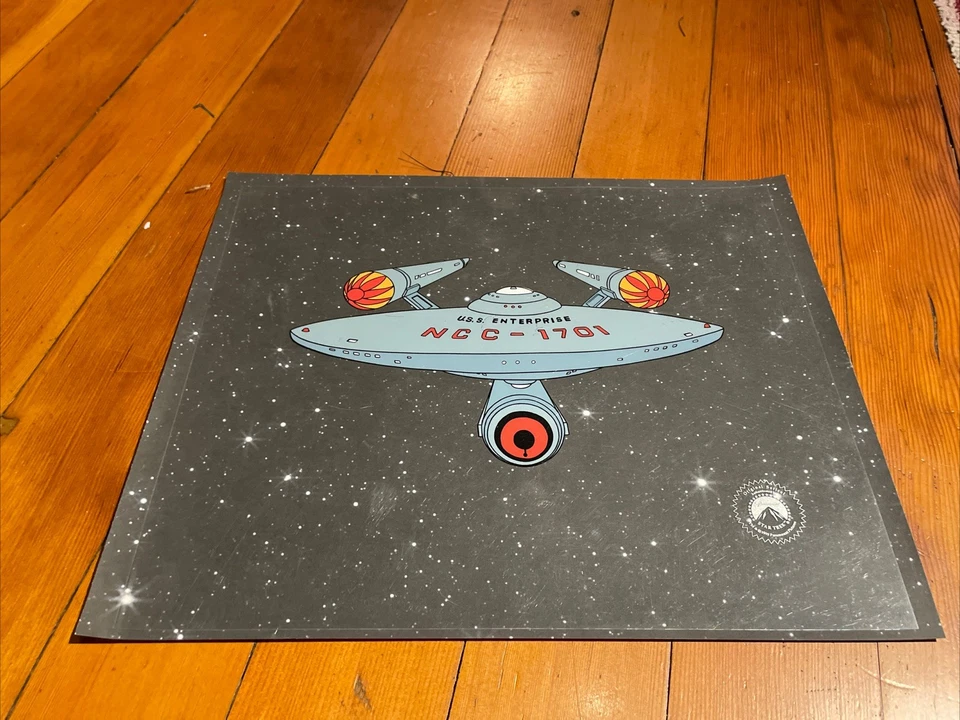 Celular de Animación Star Trek Edición Limitada Arte Vintage EMPRESA Dibujos Animados Años 70 I8 Foto 1 de 3