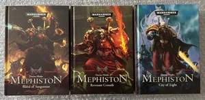 Warhammer Mephiston Complete Novel Series 3 Hardcover Books - Picture 1 of 7