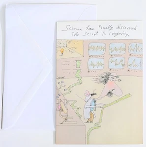 Birthday Card & Envelope SCIENCE HAS FINALLY DISCOVERED THE SECRET TO LONGIVITY - Picture 1 of 4