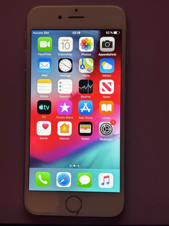 Apple iPhone 6 16Go Silver Débloqué Boîte Origine Batterie 100% Câble Apple - Photo 1/4