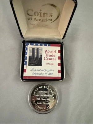 1 Oz.999 Fine Silver September 11, 2001 New York Twin Towers Round, 9/11 America - Image 1 of 3