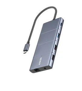 Anker 563 PowerExpand 11-in-1 USB-C Hub PD 5Gbps A8385 New Sealed Gray 3 - Afbeelding 1 van 7