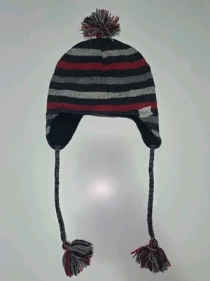 Columbia Womens Multicolored Beanie Ear Flaps Pom Pom One Size Outdoor Hat Ski - Image 1 of 4