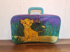 "Vintage 1990er Jahre Disney Löwe König Simba Kinder Koffer 15"" x 9"" x 4""" - Bild 1 von 5