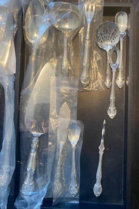 GORHAM ENGLISH GADROON STERLING FLATWARE 10 SERVERS FROM A SET - Picture 1 of 4