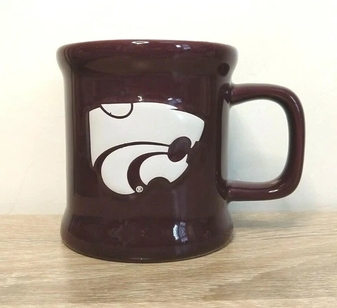 Kansas State Wildcats Relief Logo Royal Purple Coffee Mug Cover