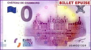 UEAR / CHATEAU DE CHAMBORD / BILLET 0 € / NULL EURO-SCHEIN / 0 € 2016-1 - Picture 1 of 1