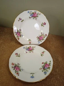 Pair of Vintage Crown Staffordshire, Floral Bouquet, 15.5cm Side Plates - Picture 1 of 6