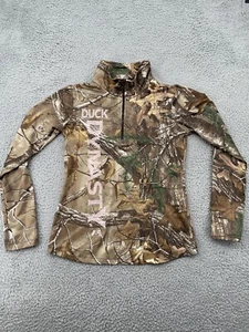 Duck Dynasty Camo Pullover YXL Youth Extra Large Girls 1/4 Zip Camouflage - Picture 1 of 8