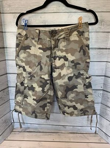 Fox Racing Girls Women Camo Cargo Shorts Camouflage Brown/Tan Green  Size 1 VTG - Picture 1 of 12