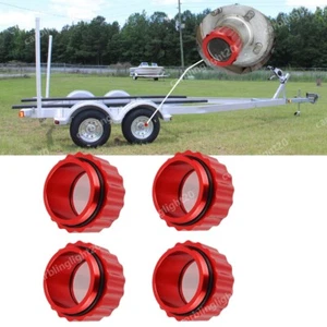 "2.11"O.D.Threaded Oil Bath Hub Cap With O-Ring For EZ-loader Boat Trailer 4PCS - Picture 1 of 11