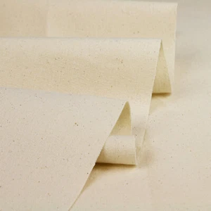100% Natural Cotton Calico Fabric Unbleached Medium Weight 155GSM 150cm 60" WIDE - Picture 1 of 2