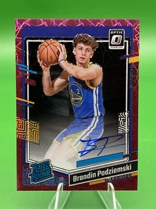 ✍🏾# /79 On Card Rc Auto Brandin Podziemski 2023-24 Optic Pink Velocity Rated - Picture 1 of 3
