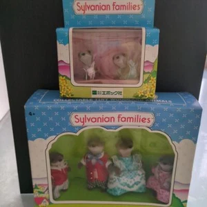 De colección Sylvanian Families Otter Vandyke Familia de 6 Calico Critters Raro Japón - Imagen 1 de 10