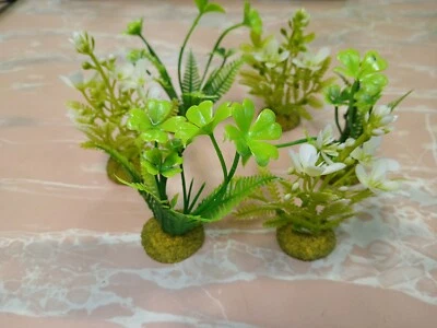 6 Based Mixed Large Jungle wargaming scenery terrain  railroad 3"Tall  - Image 1 of 4