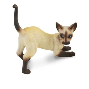 Collecta Dogs & Cats Model 88332 - Siamese Cat Stretching - Picture 1 of 1
