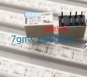 2 PCS NEW G6J-2P-Y 4.5VDC Small Signal Power Relay 8-Pin 4.5V - Picture 1 of 3