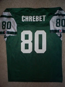 *IRREGULAR* New York NY Jets WAYNE CHREBET nfl Jersey YOUTH KIDS BOYS (L-LARGE) - Picture 1 of 3