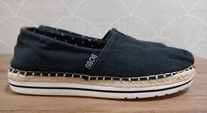 Skechers BOBS Women's Slip On Breeze Blac Platform Rope Espadrille Size 6.5 - Picture 1 of 7