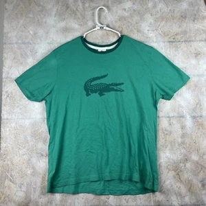 Lacoste Graphic Print Jumbo Crocodile Mens Adult Size 7 Crew Neck Large Green - Picture 1 of 12