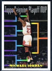 1993-94 NBA TOPPS REIGING PLAYOFF MVP MICHAEL JORDAN #199 -combine post - Picture 1 of 2