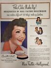 1942 Max Factor Makeup Print Advertising Claudette Colbert Hollywood LIFE  L42A