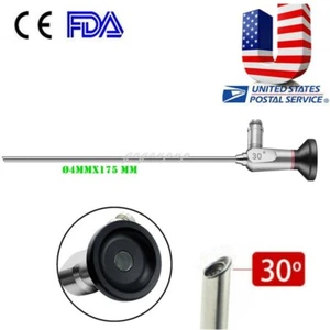 30 Degree HD Rigid Endoscope ø4x175mm Arthroscope ENT Optic Lens Sinuscope New - Picture 1 of 6