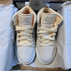 Nike Jordan 1 Mid SE Craft (PS) Size 10.5c White/Neutral Grey-Phantom DQ3724-100 - Picture 1 of 5