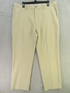 Callaway Golf Pants Mens 38x29 Khaki Straight Stretch Flat Front Polyester - Picture 1 of 9