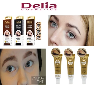 Delia Eyelash & Eyebrow Color Dye Full Tinting Kit With Argan Oil /FREE DELIVERY - Picture 1 of 4