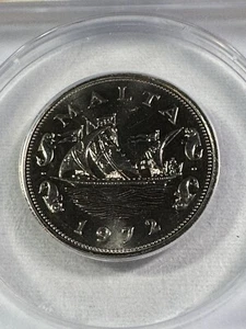 1972 Malta 10 Cents Graded MS 65 by ANACS - Picture 1 of 4